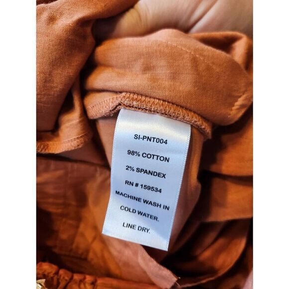 NWT Souk Indigo orange culottes pants sz Medium - Picture 4 of 5